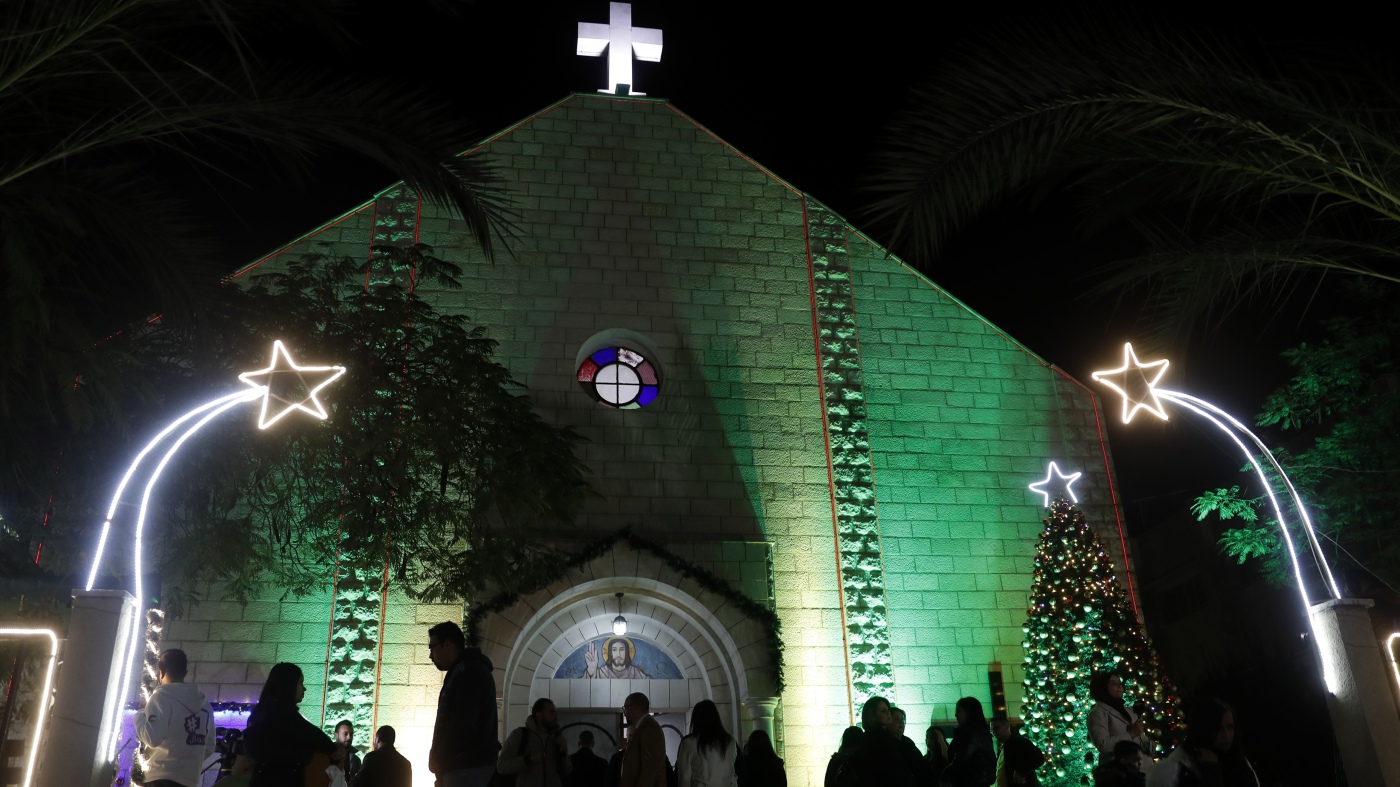 Israel strikes Gaza church, killing 3, wounding priest close to Francis : NPR