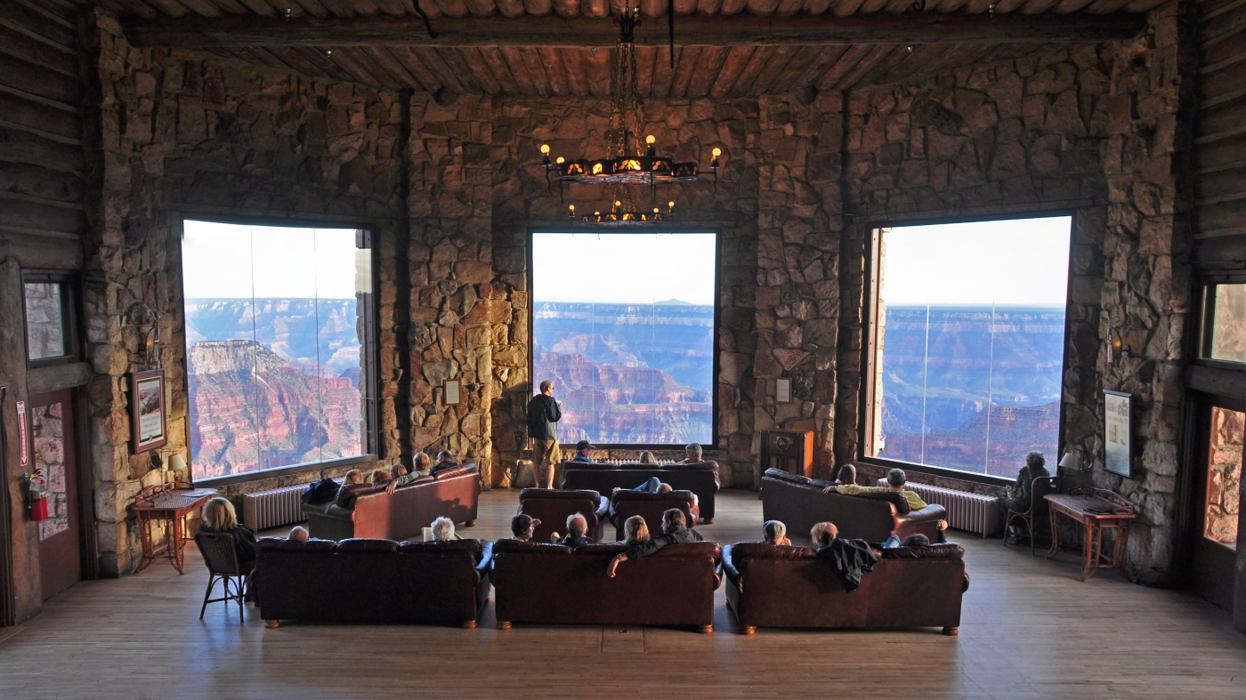 A history of the Grand Canyon Lodge, destroyed by wildfire : NPR