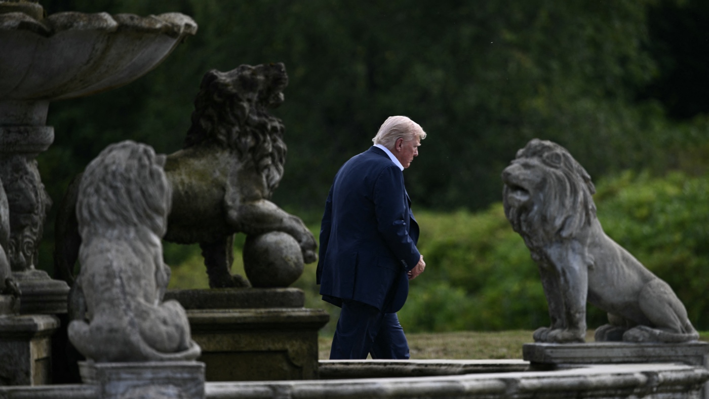 Trump says his falling out with Jeffrey Epstein was over spa workers at Mar-a-Lago : NPR