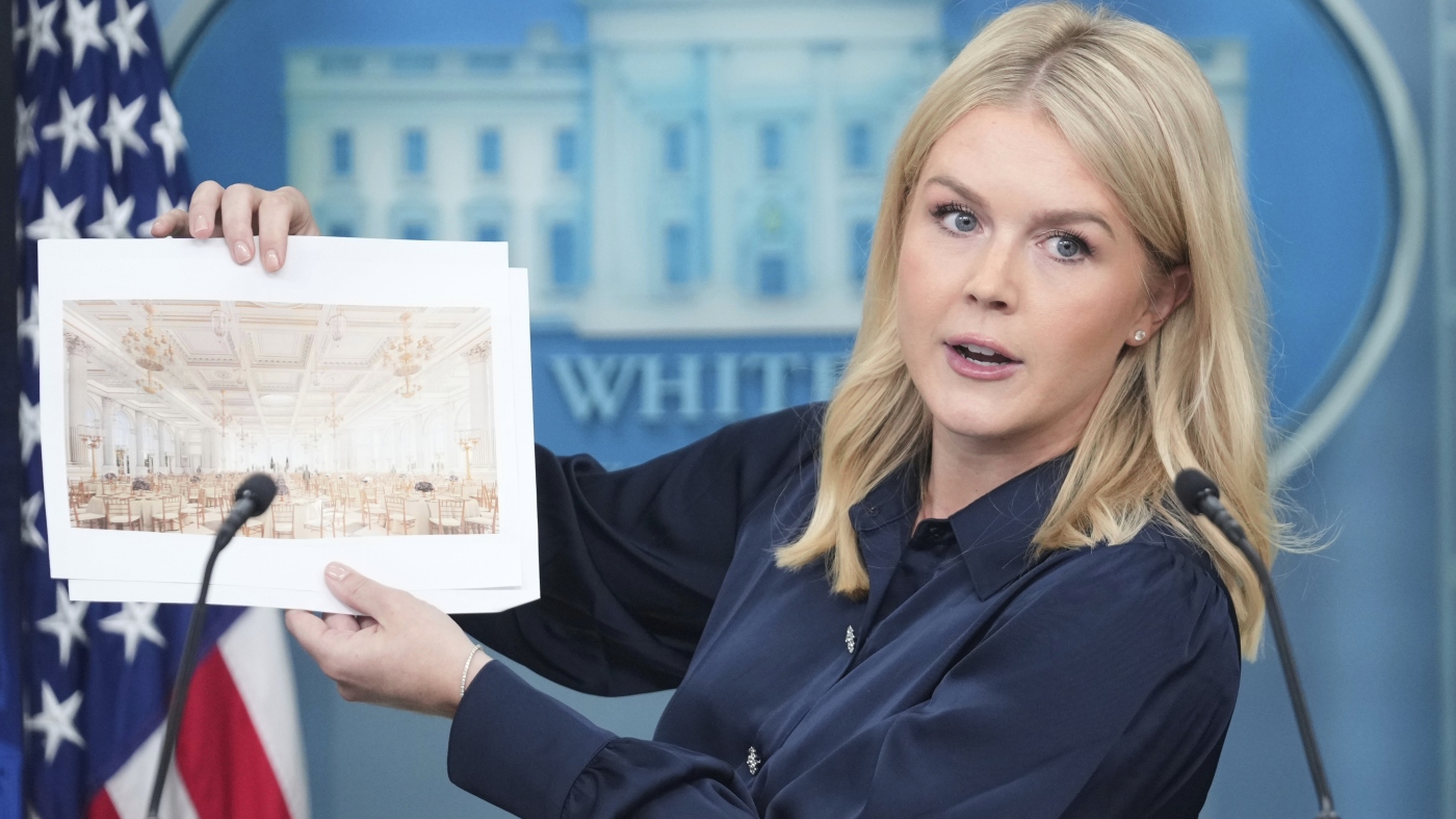 Trump’s dream of building a ballroom at the White House is becoming a reality : NPR