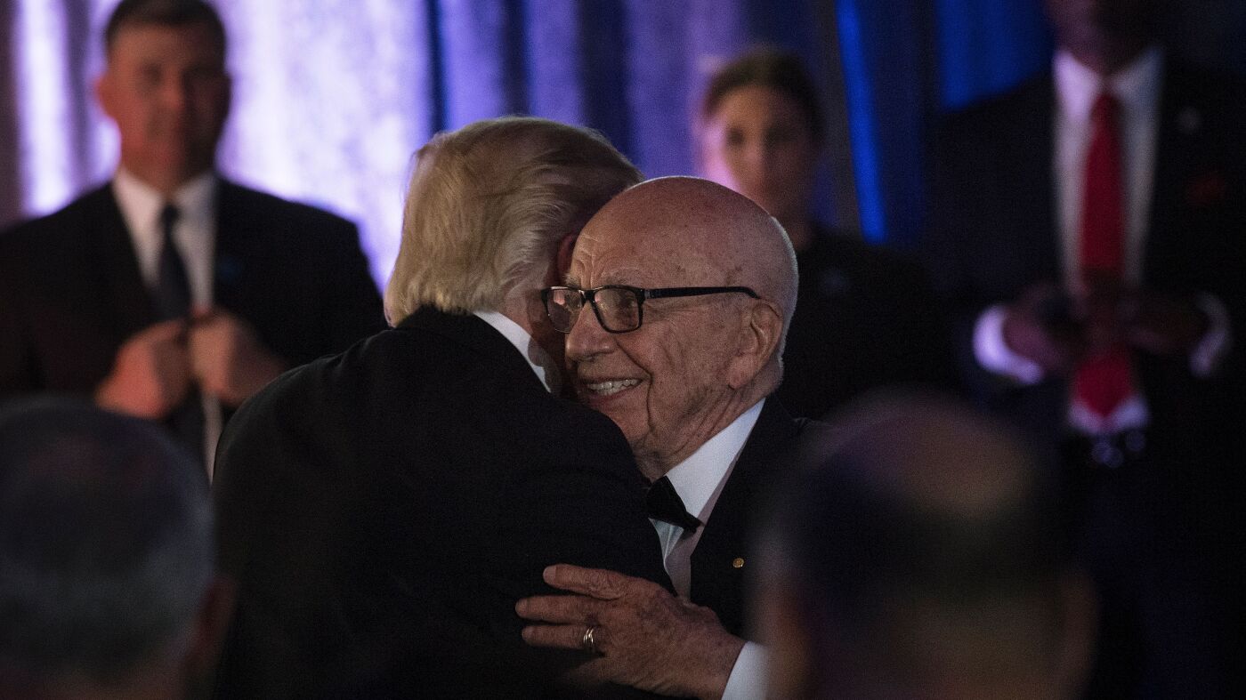 Trump defamation lawsuit against Rupert Murdoch takes personal turn : NPR