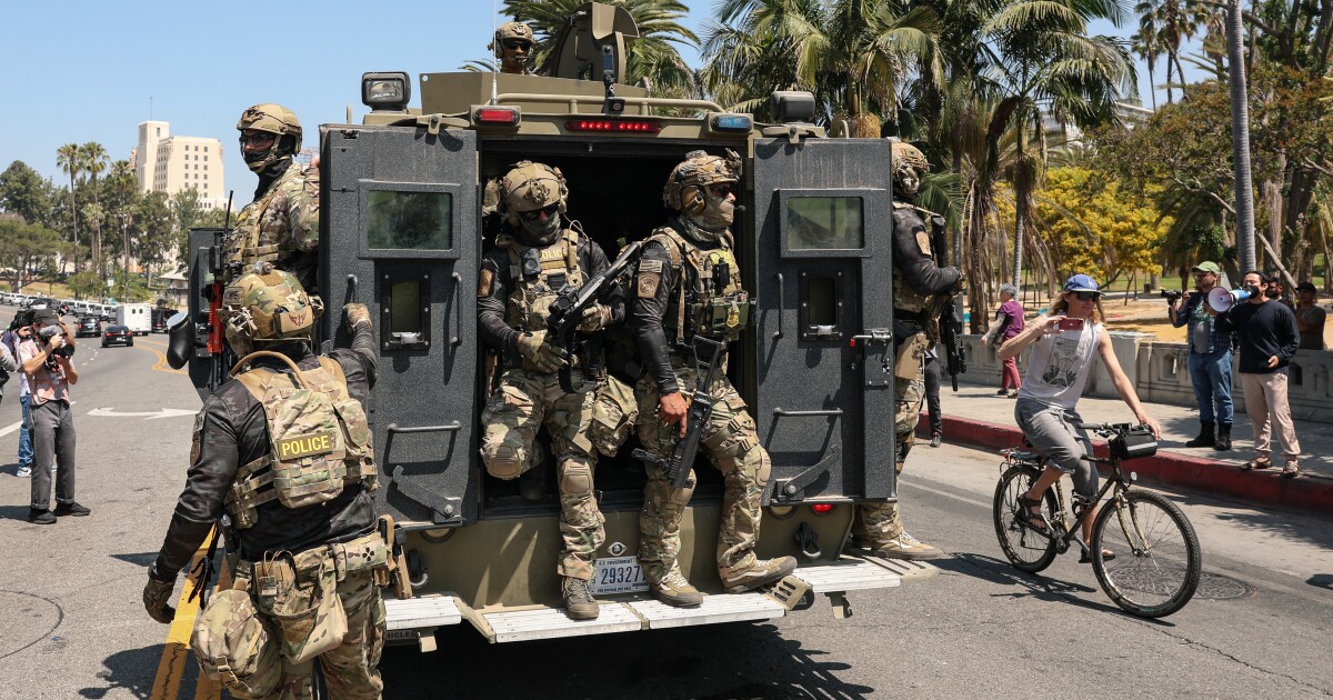 Immigration enforcement agents descend on MacArthur Park, causing uproar