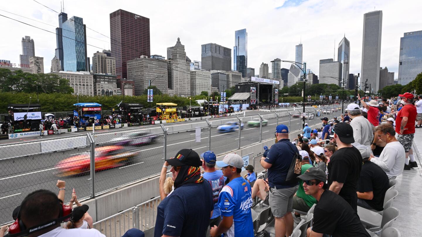 NASCAR Cup results of Chicago Street Race won by Shane van Gisbergen; driver points