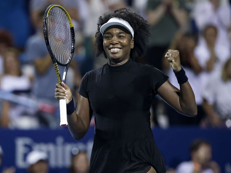 Venus becomes oldest woman since Navratilova to win a match