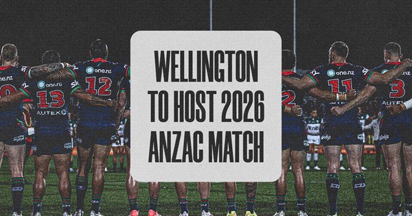 Warriors to play 2026 Anzac Round game in Wellington