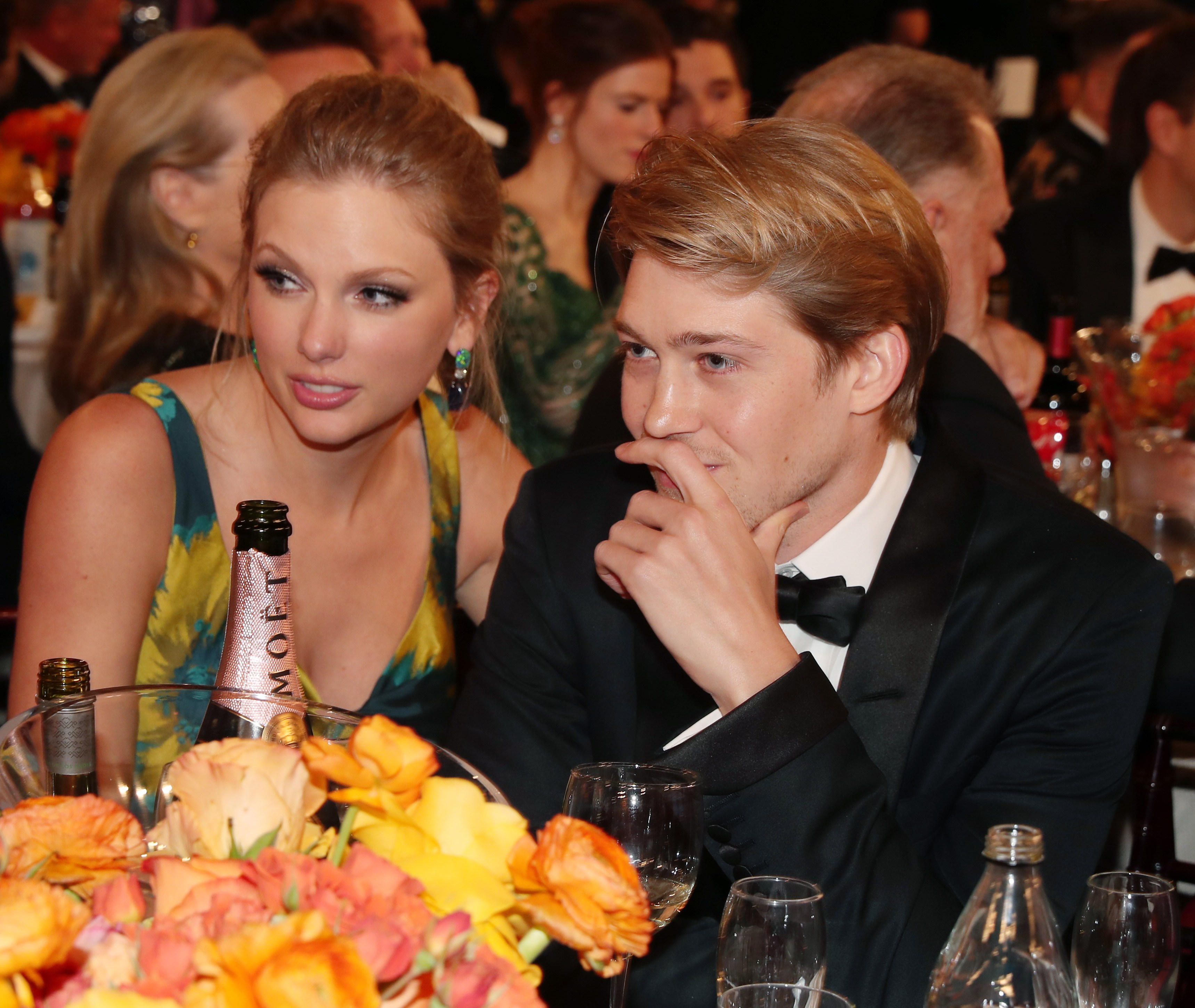 Taylor Swift and Joe Alwyn at the Golden Globe Awards.
