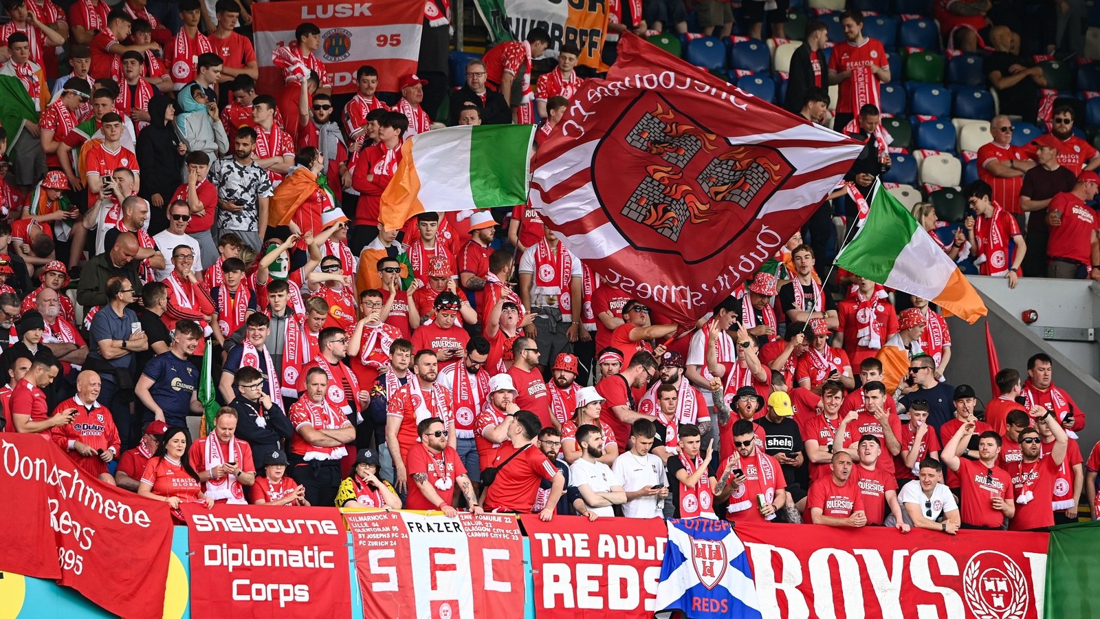 Shelbourne Tolka Park clash with Linfield live on RTÉ