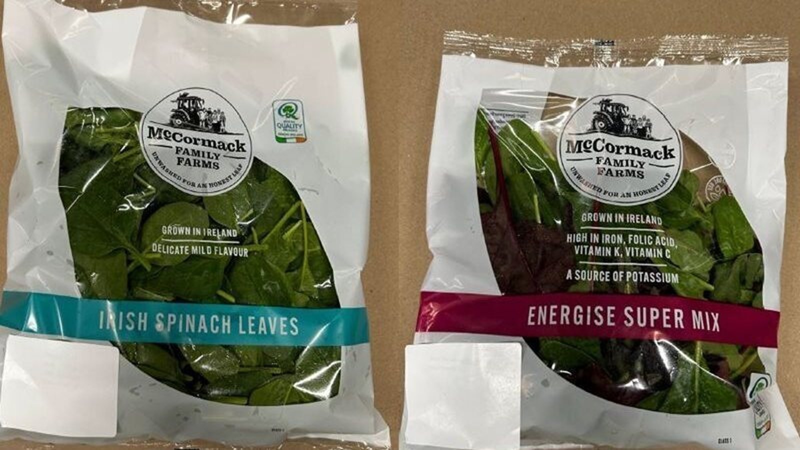 Mixed leaves and spinach among eight products recalled