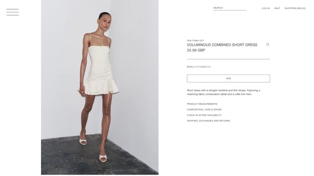Handout photo issued by the Advertising Standards Authority of a Zara ad that was deemed 
