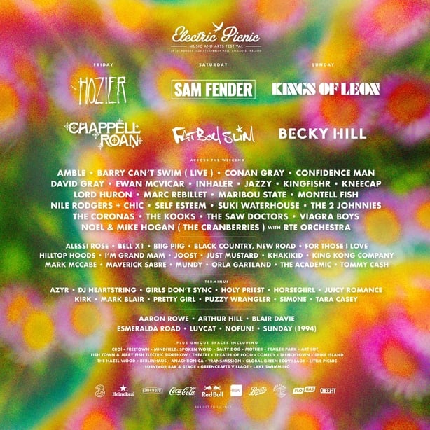 The line-up poster for Electric Picnic 2025