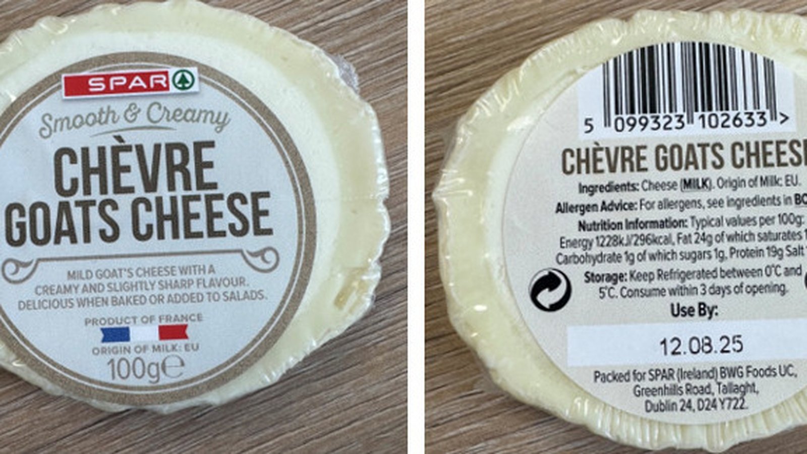FSAI issue goats cheese recall over possible listeria