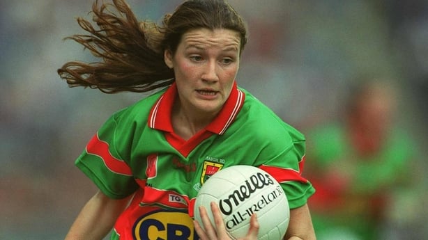 Marcella Heffernan playing for Mayo in 2002