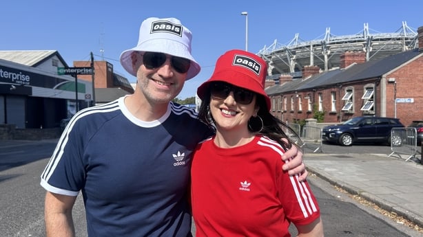 Darren and Orla Gray from Waterford outside Croke Park