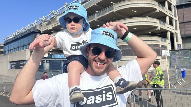 Stiofán O Bróin from Drumcondra in Dublin had his sixteen month old son Setanta Sé 