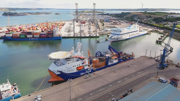 The Calypso vessel at port.