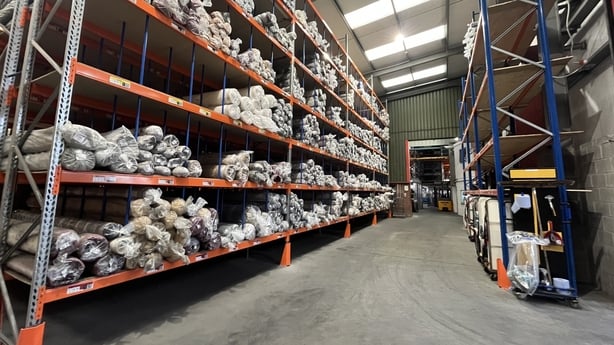 The interior of Newry-based rug business Kukoon