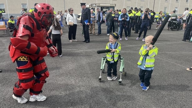 Two little blue heroes take part in a training session in Templemore