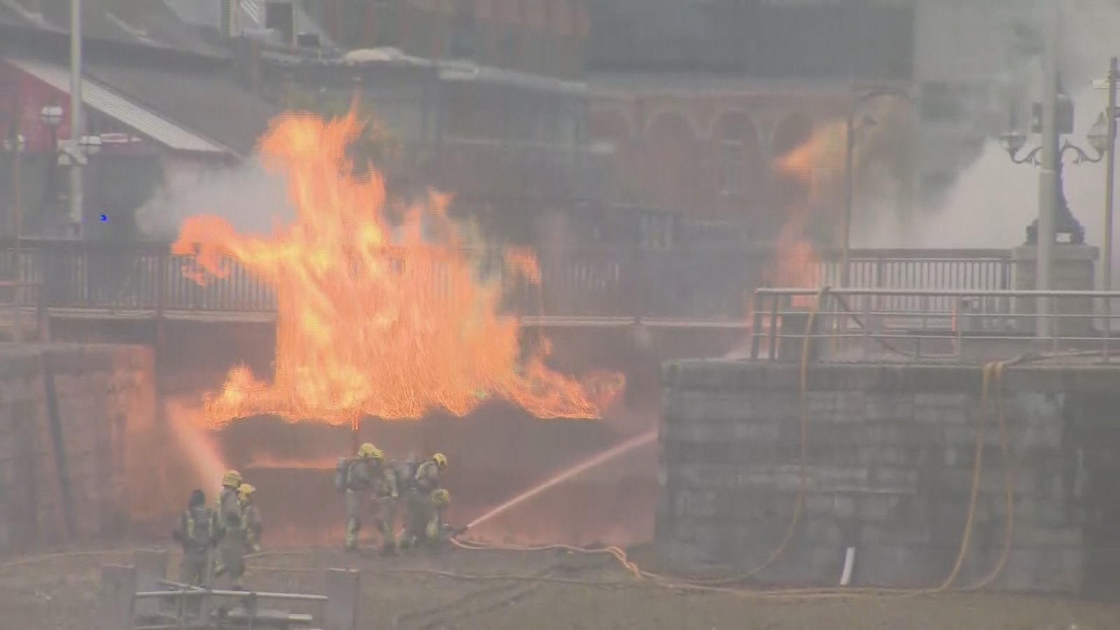 Part of Luas services closed for at least week after fire