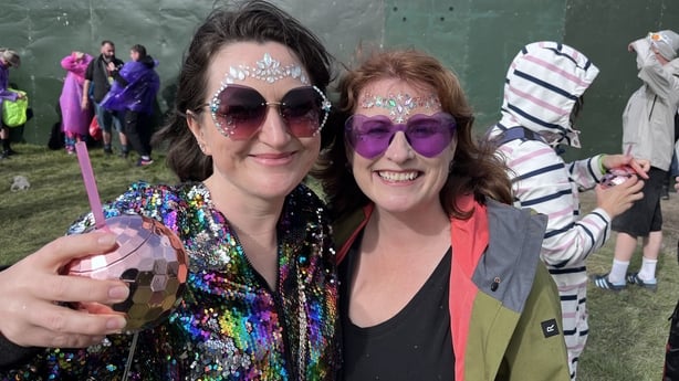 Rosie from kildare, Louise from Naas at Electric Picnic