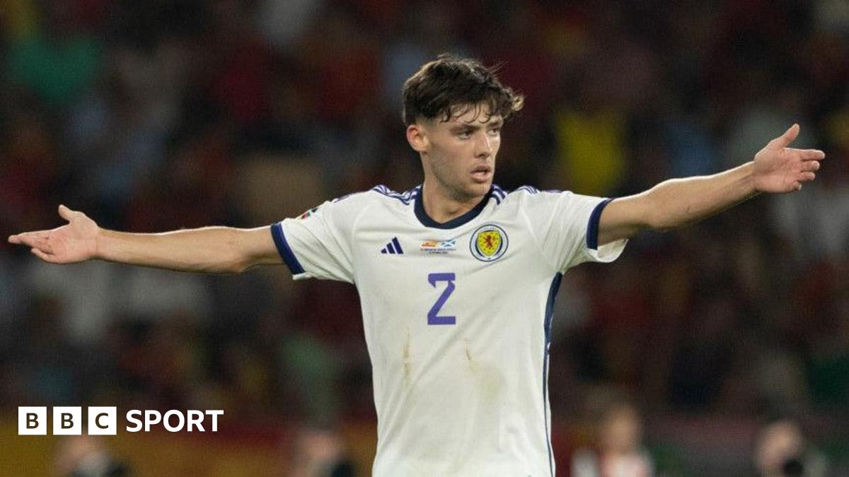 Aaron Hickey last played for Scotland in a 2-0 loss to Spain on 12 October 2023