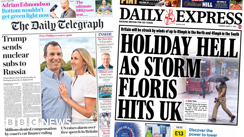 'Trump sends nuclear subs to Russia' and 'holiday hell'