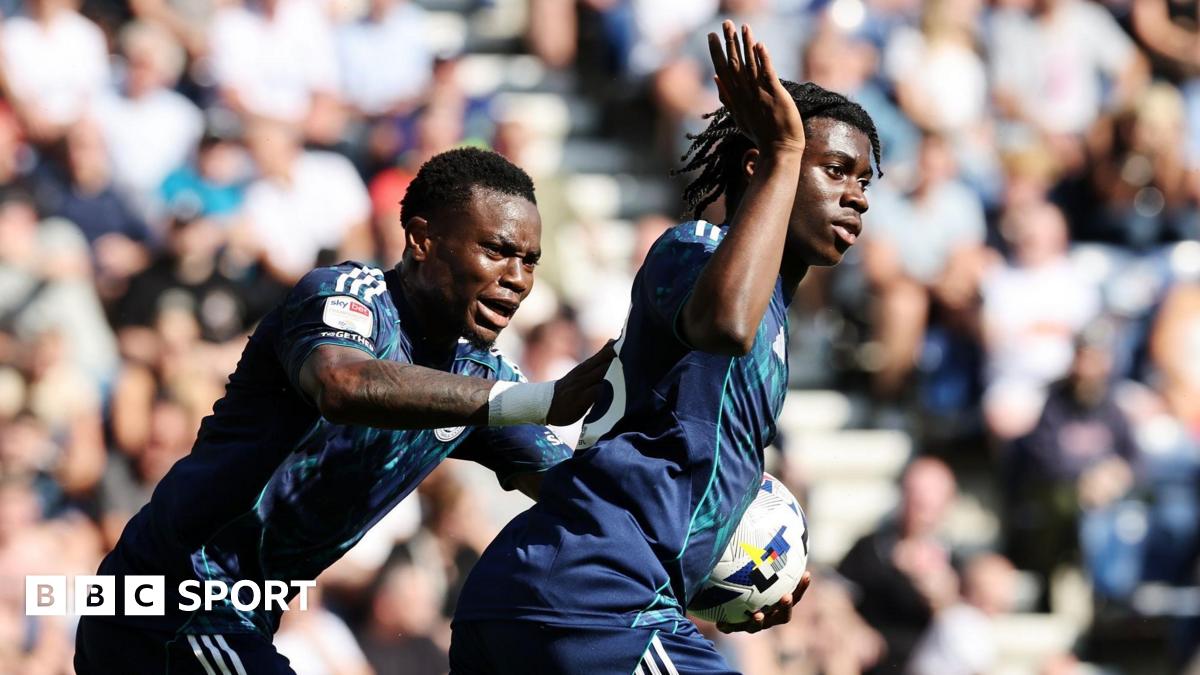 Preston North End 2-1 Leicester City - Teenager Monga's goal in vain for Foxes