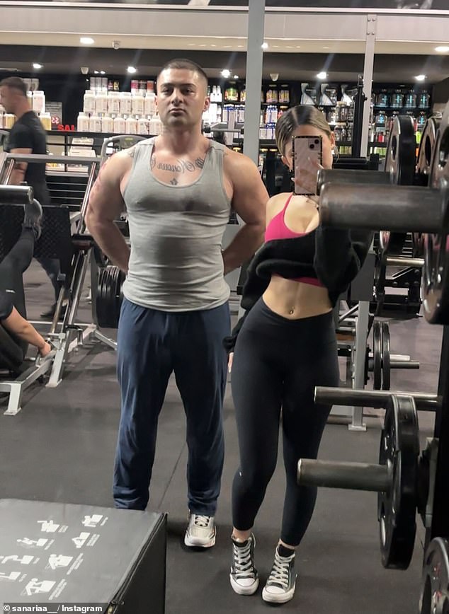 The couple were commonly pictured during late-night gym sessions