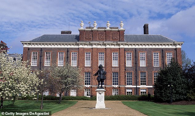 William and Kate moved to Apartment 1A at Kensington Palace (pictured) in 2013 after it was refurbished at a cost of £4.5 million - it remains their official London residence