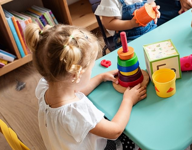 A male childcare worker has been accused of sexually assaulting two kids in his care