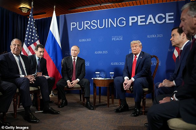 Trump's cankles were also in evidence during a summit with Russian President Vladimir Putin in Alaska on August 15