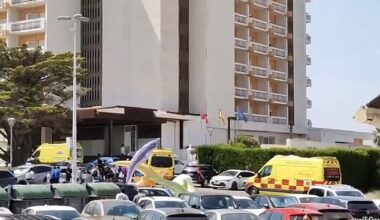 More than 100 tourists, including a 15-month-old baby and seven children, fell ill with suspected salmonella poisoning at a hotel in southern Spain