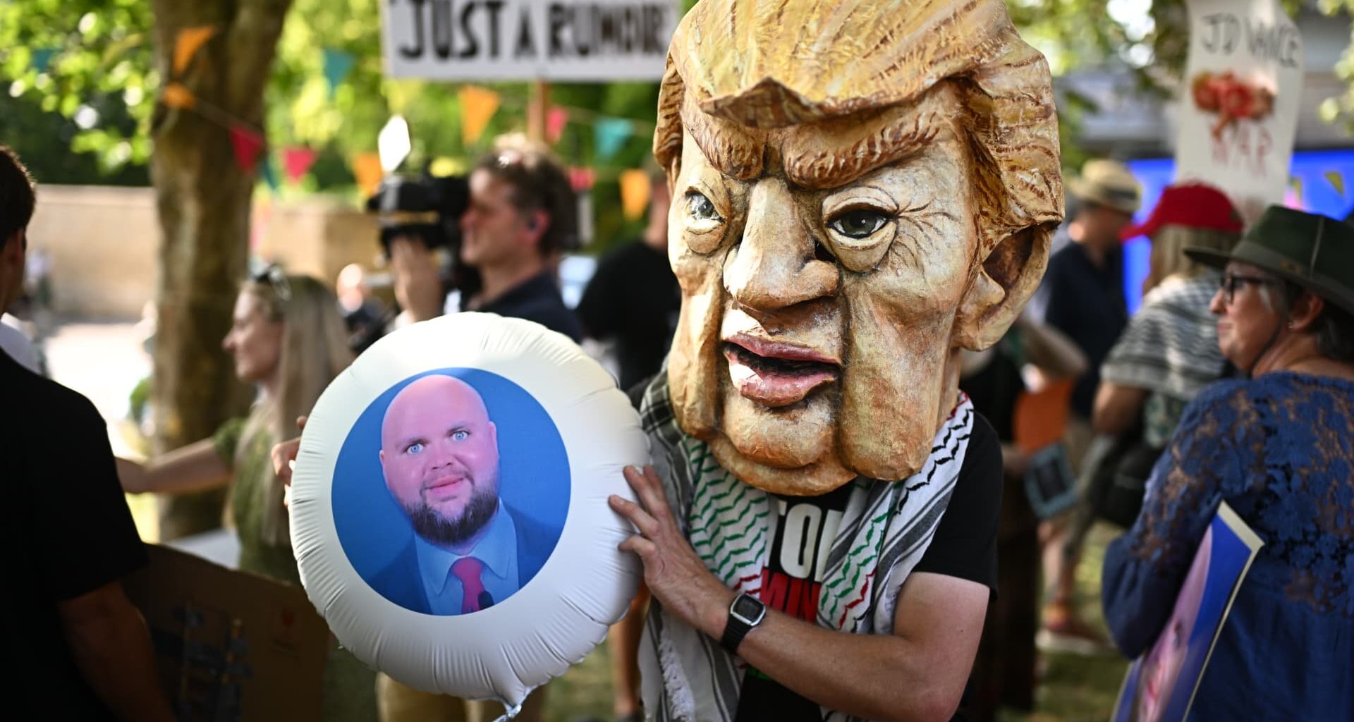 ‘Stop Trump’ protesters target JD Vance’s UK summer trip