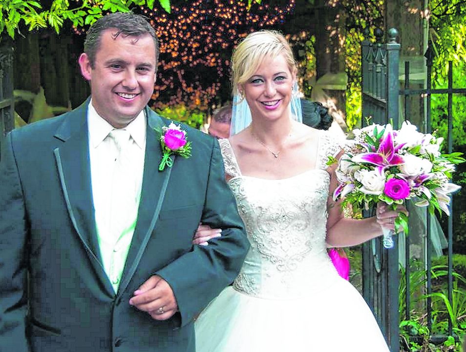 Jason Corbett and Molly Martens on their wedding day in 2011