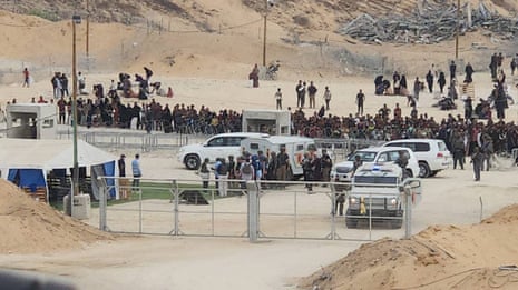 Steve Witkoff at the food distribution centre in Rafah.