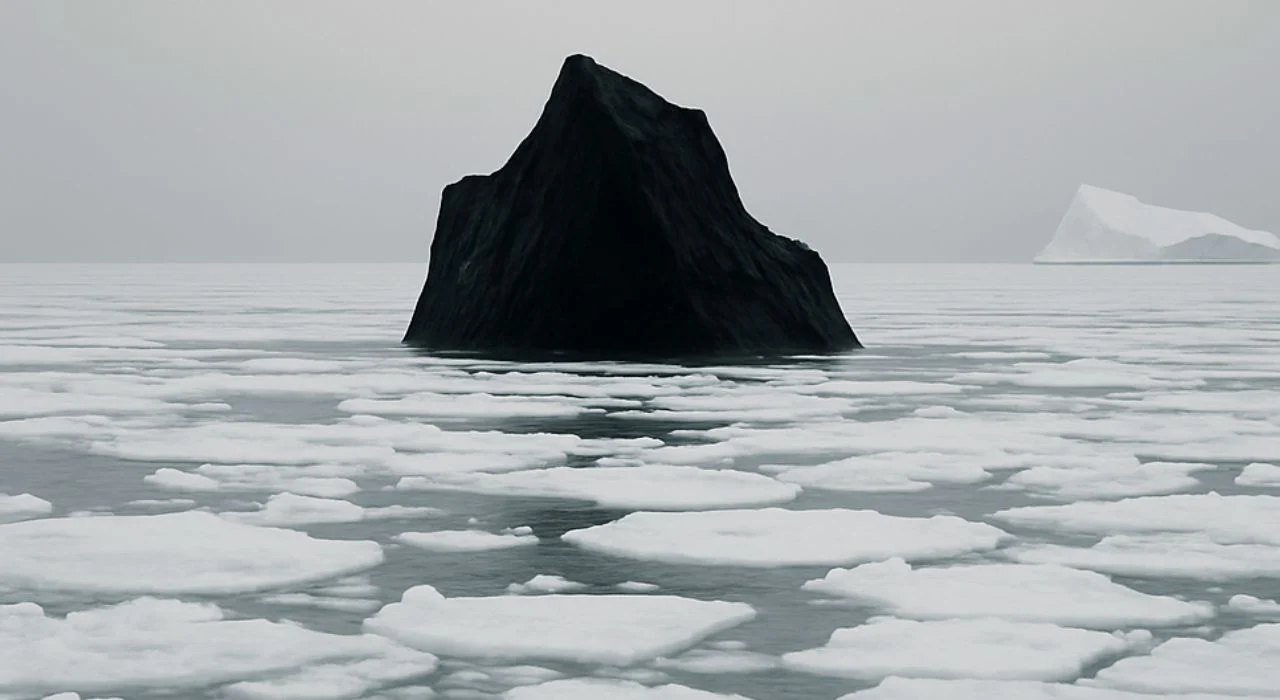 A fisherman discovers a black iceberg off the northeast coast of Canada, leaving scientists in shock.