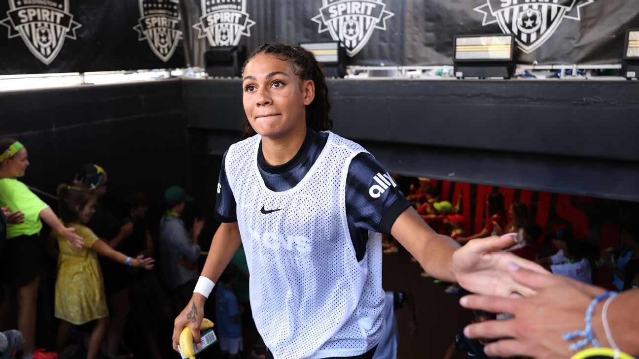 Trinity Rodman returns for Spirit in 1st game since April 12