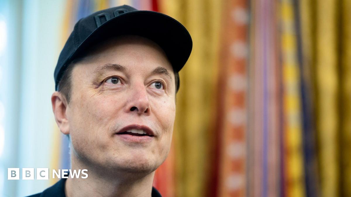 Elon Musk wearing a black baseball cap