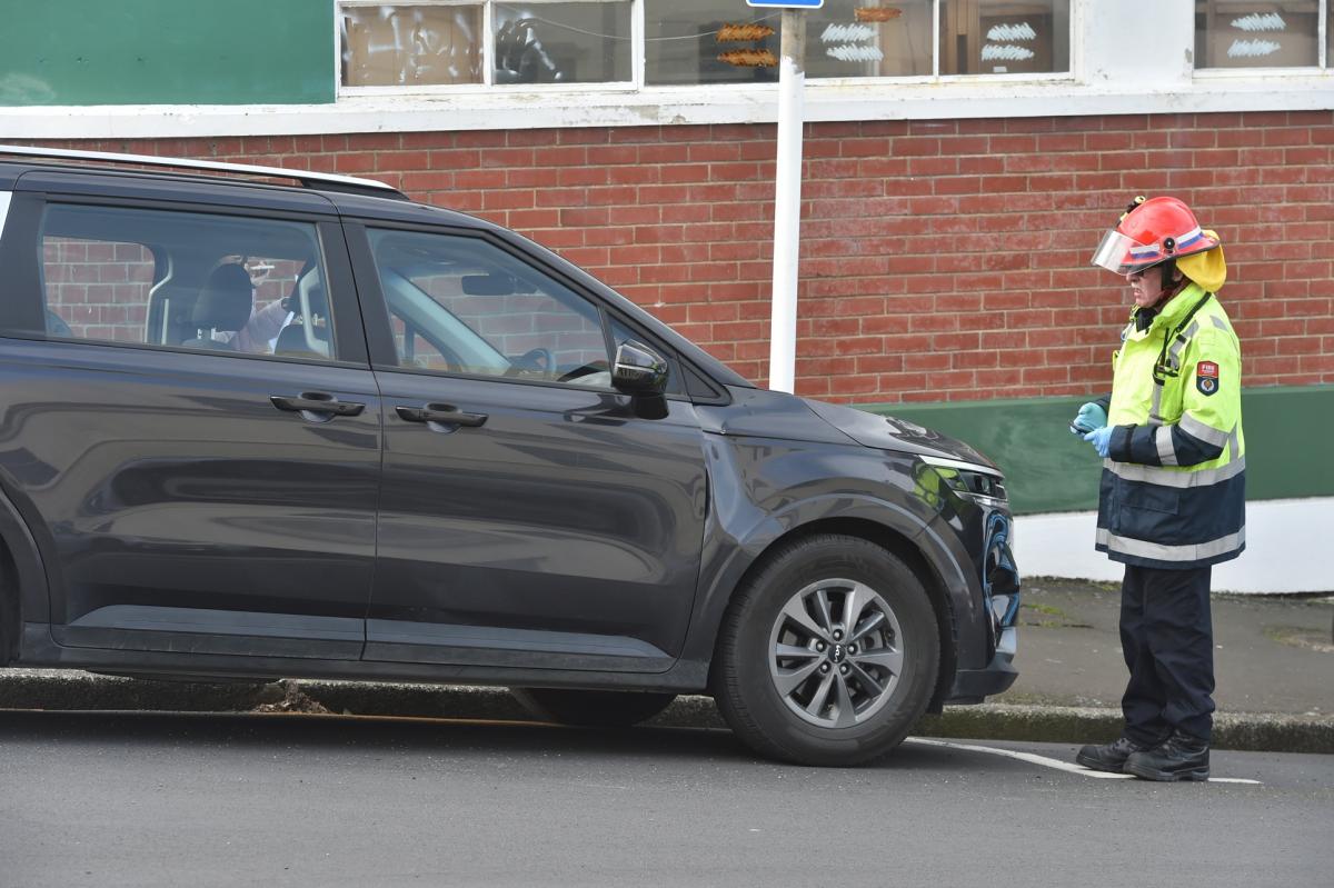One taken to hospital after car, cyclist collide