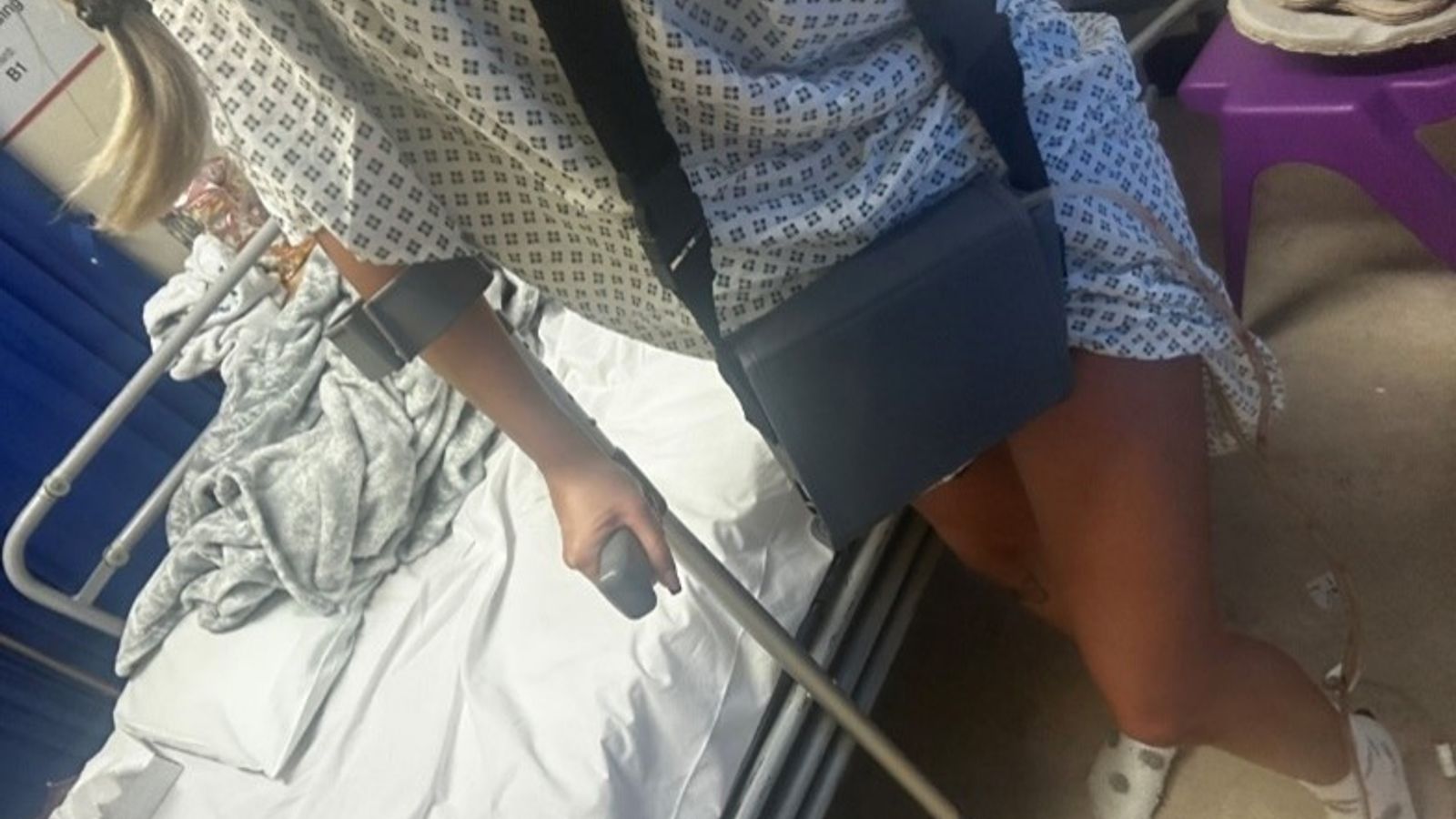 Louise 'screamed in pain' during the procedure