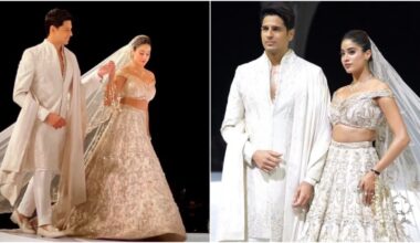 Janhvi Kapoor and Sidharth Malhotra look straight out of a fairytale as showstoppers in shimmery white ethnic looks | Fashion Trends