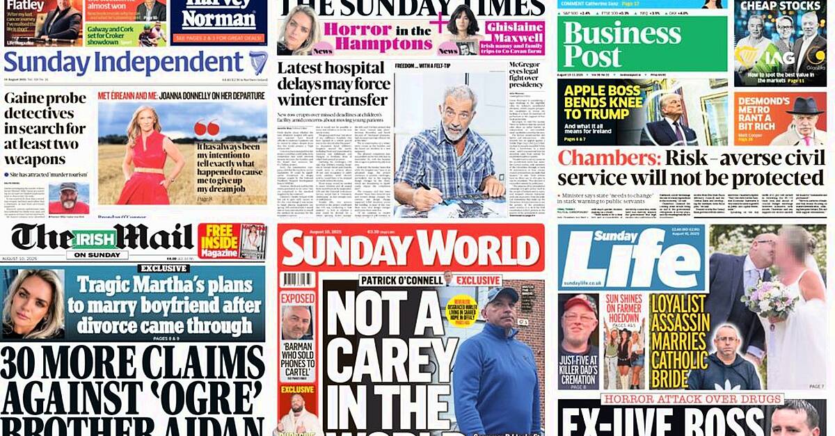 What the papers say: Sunday's front pages