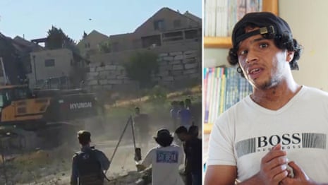 Palestinian activist recorded moment he was killed by settler in West Bank – video