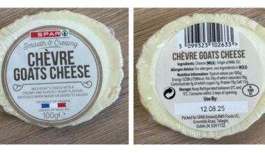FSAI recall batch of goats cheese due to possible presence of listeria