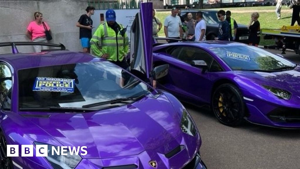 Twin Lamborghinis seized in central London supercar crackdown