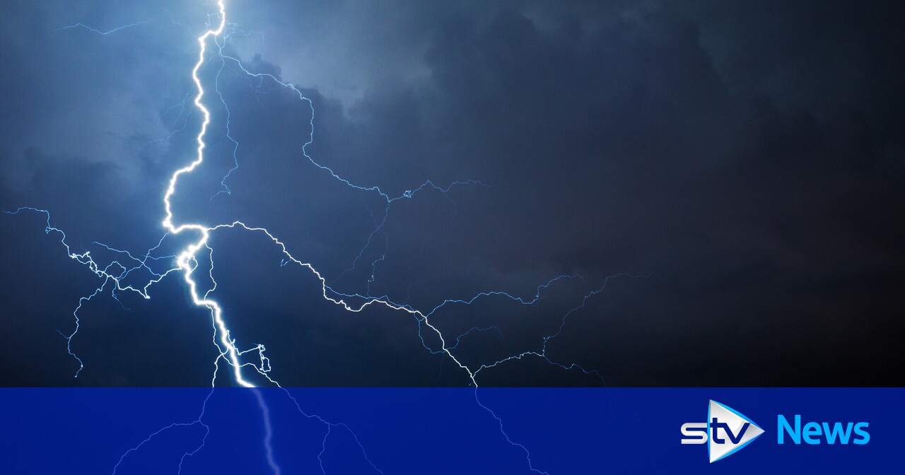 Thunderstorm warning with risk of lightning and flooding amid soaring temperatures