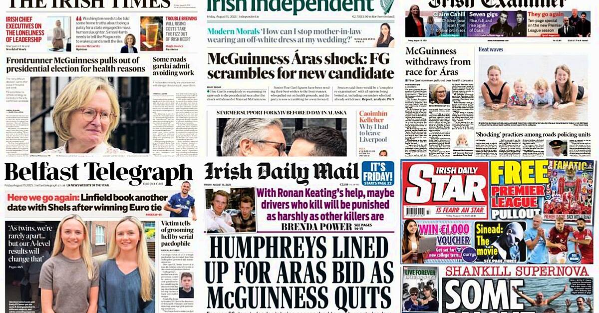 What the papers say: Friday's front pages