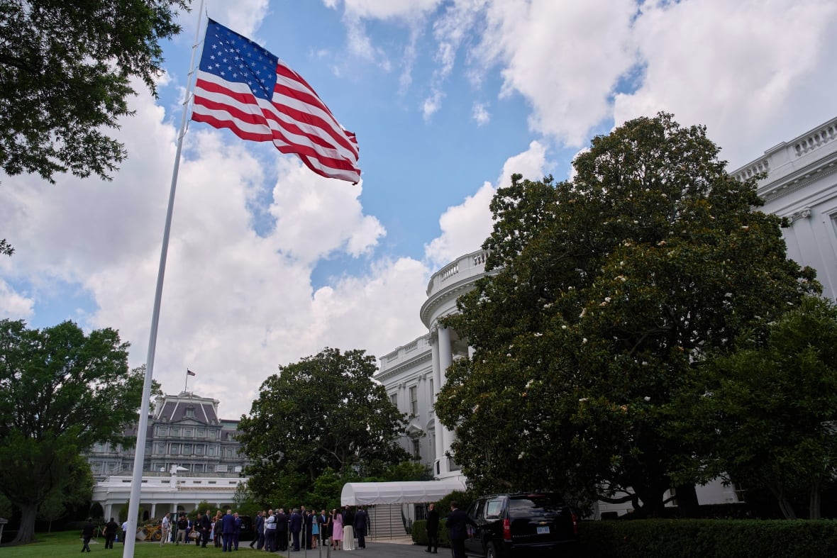 A new flag pole on the South Lawn of the White House, Wednesday, June 18, 2025, in Washington.