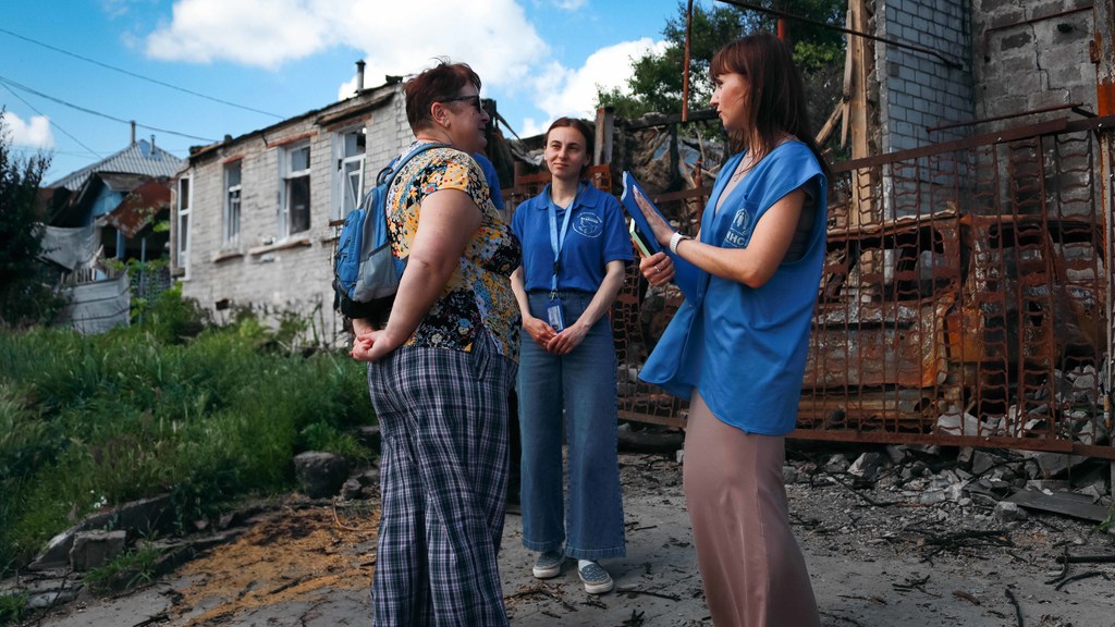 Viktoria Tiutiunnyk, a protection associate working in Ukraine for the UN Refugee Agency, UNHCR.