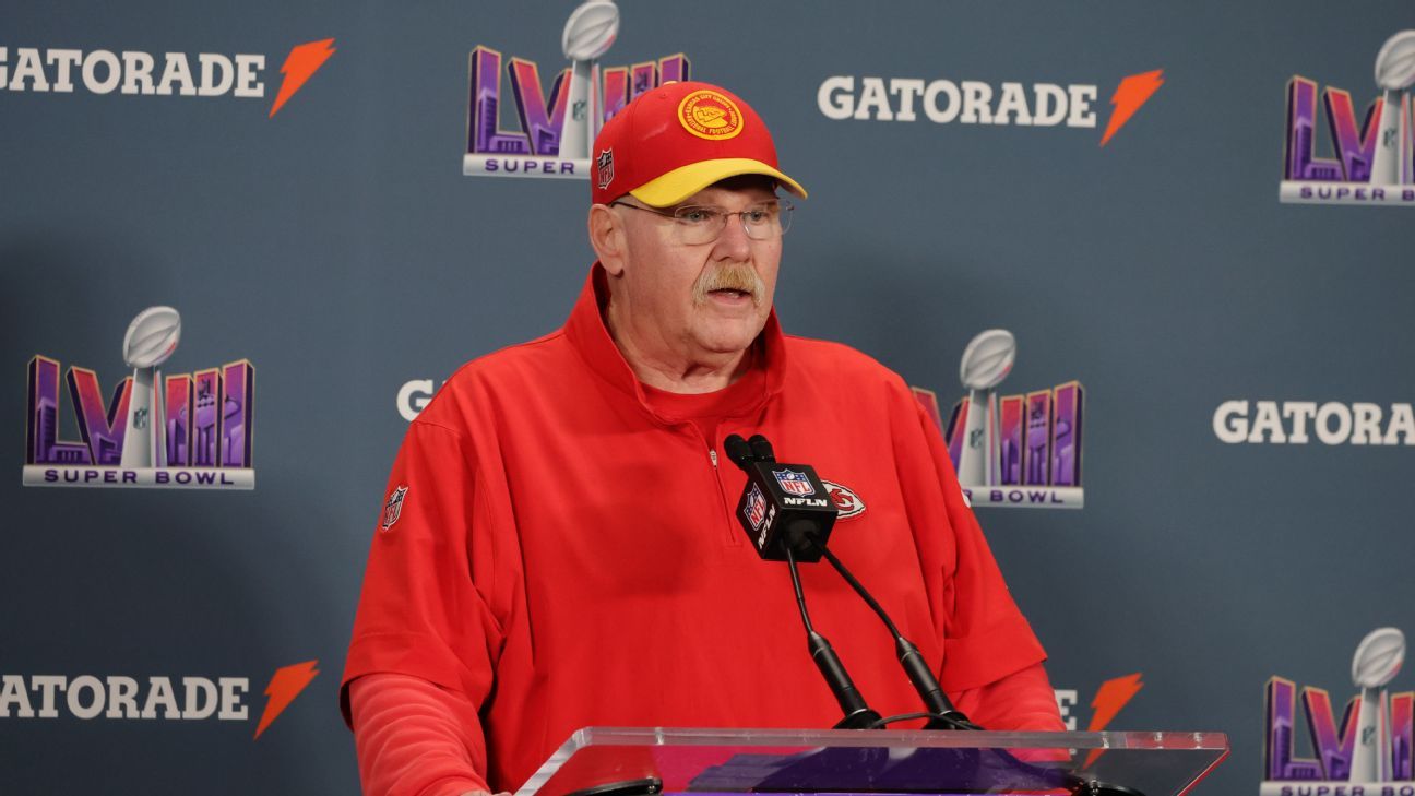 Report -- Bullet fired into office of Chiefs' Andy Reid in '24