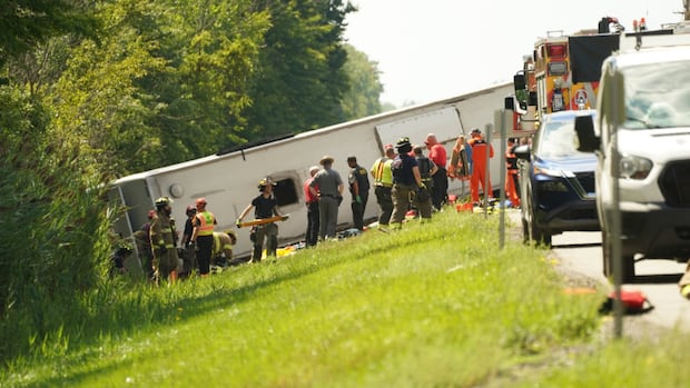Tour bus rollover on New York state highway leaves multiple people dead, police say